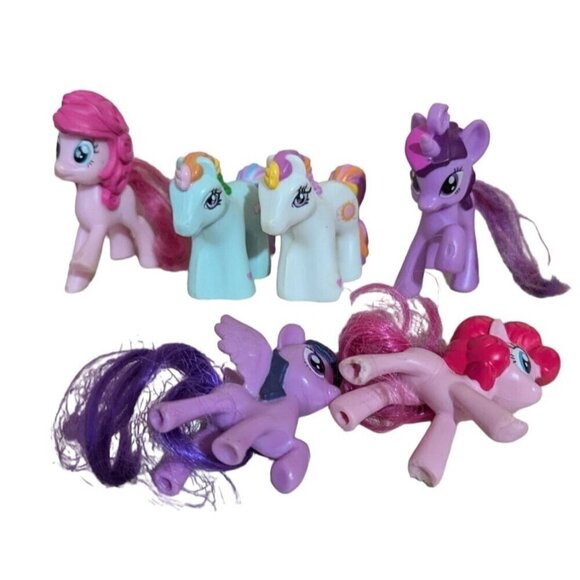 My Little Pony 6-Piece Toy Figurine Set  cake toppers toys 3:" - Picture 1 of 4